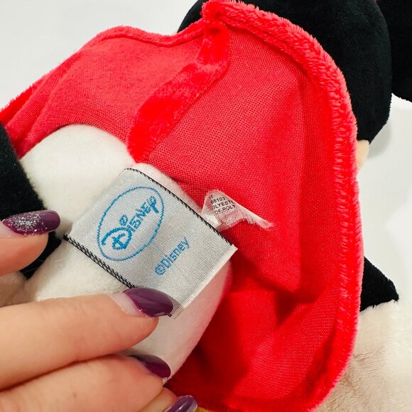 Disney Gund Minnie Mouse Teach Me to Dress Red Dress Plush - Picture 8 of 8